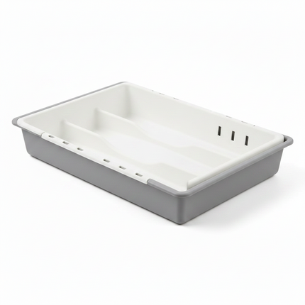 Cutlery Tray Grey & White
