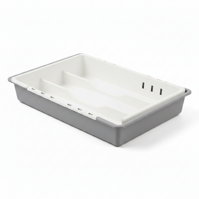 Cutlery Tray Grey & White
