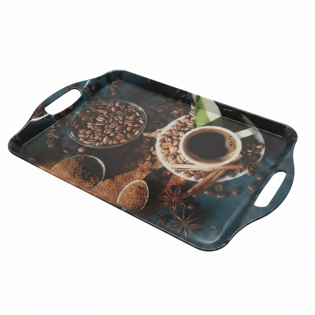 Plastic Tray Flowery Small