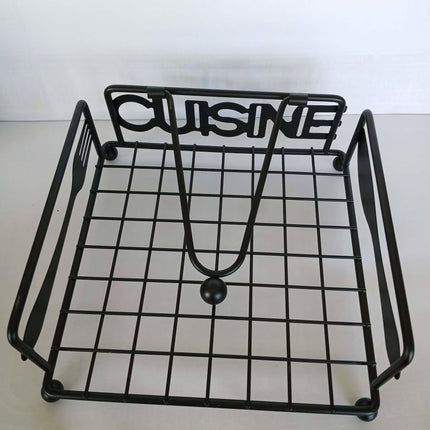 Tissue Holder Square Black
