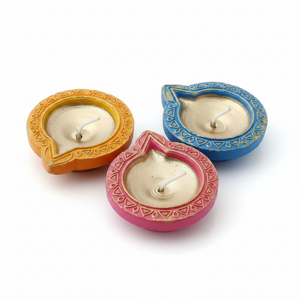 Diya Assorted Coloured Clay
