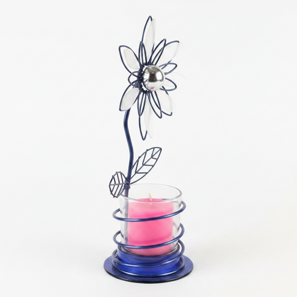 Candle with Glass - 3 Colors