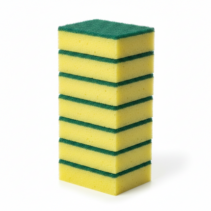 Dishwashing Sponge — Yellow & Green