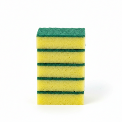 Dishwashing Sponge — Yellow & Green