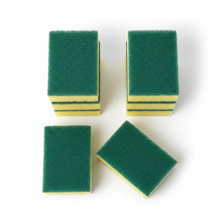 Dishwashing Sponge — Yellow & Green