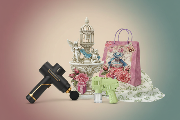 Fairy Fountain Product Collage Banner