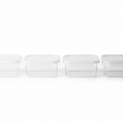 Plastic Container Square Set of 4