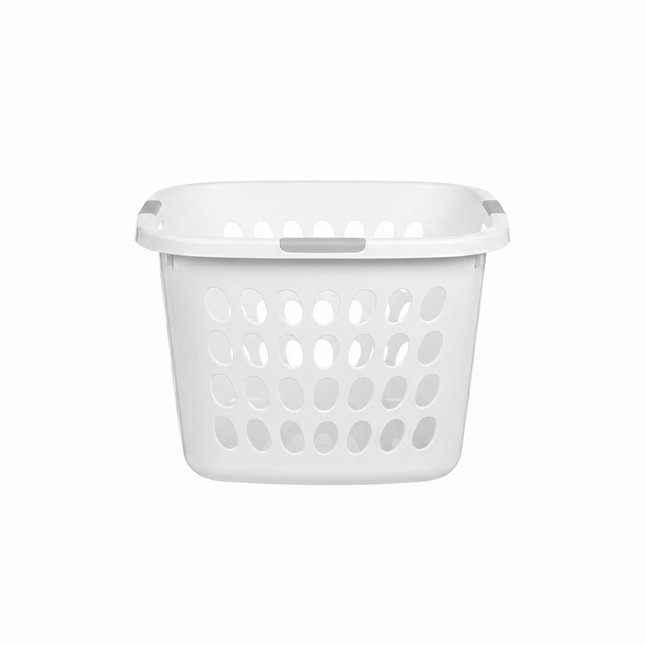 Laundry Basket Square White Quality
