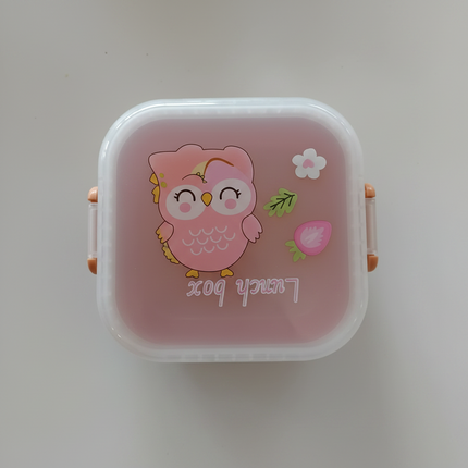 Lunch Box Plastic Square Lock Lid