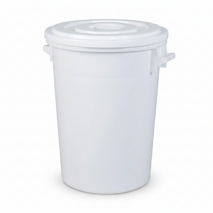 Rubbish Bin 140L Plastic White