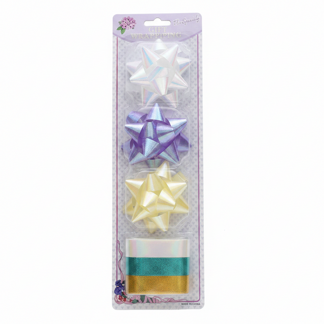 Holographic Bow & Ribbon Set