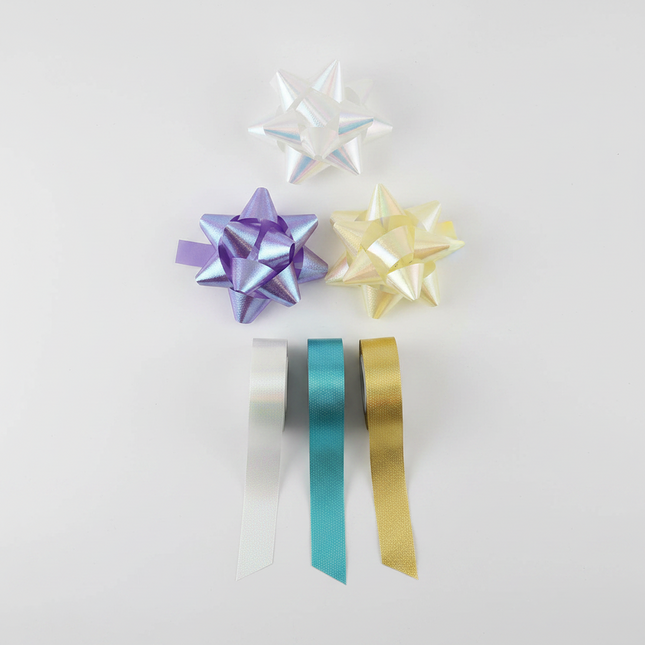 Holographic Bow & Ribbon Set