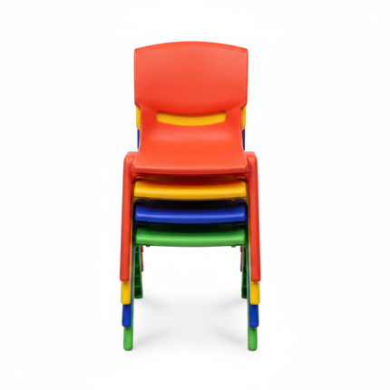Stackable Kids Chairs - Front View