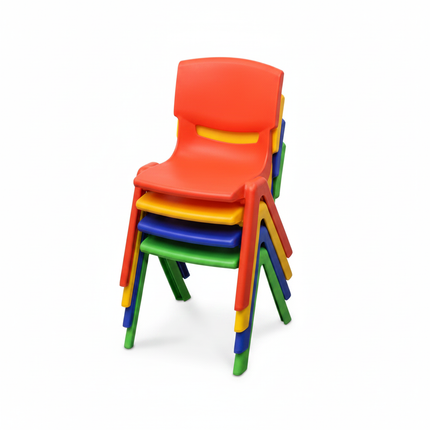 Stackable Kids Chairs - Side Angle