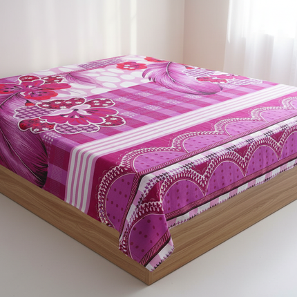 Magenta Floral Bedsheet