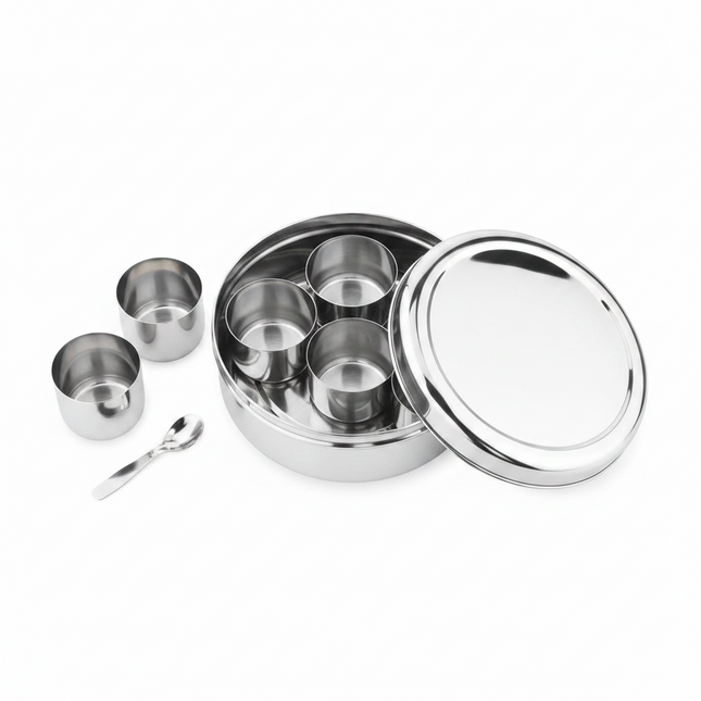 Masala Dabba #10 Stainless Steel