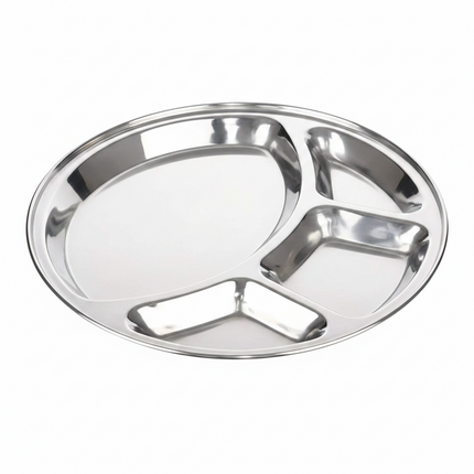 Plate Bhojan Patra Disco 14" SS