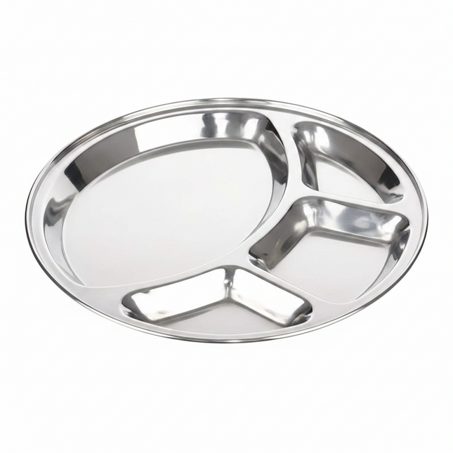 Plate Bhojan Patra Disco 14" SS