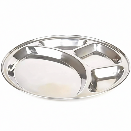 Plate Bhojan Patra Disco 14" SS