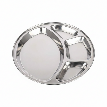 Plate Bhojan Patra Disco 14" SS
