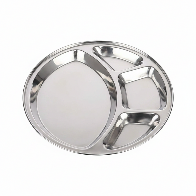 Plate Bhojan Patra Disco 14" SS