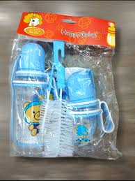 Baby Bottle Set with Cotton Buds