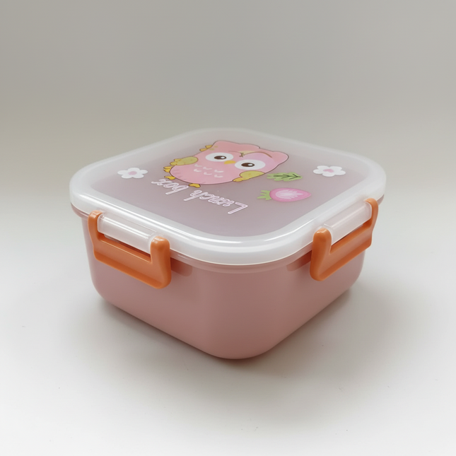 Lunch Box Plastic Square Lock Lid