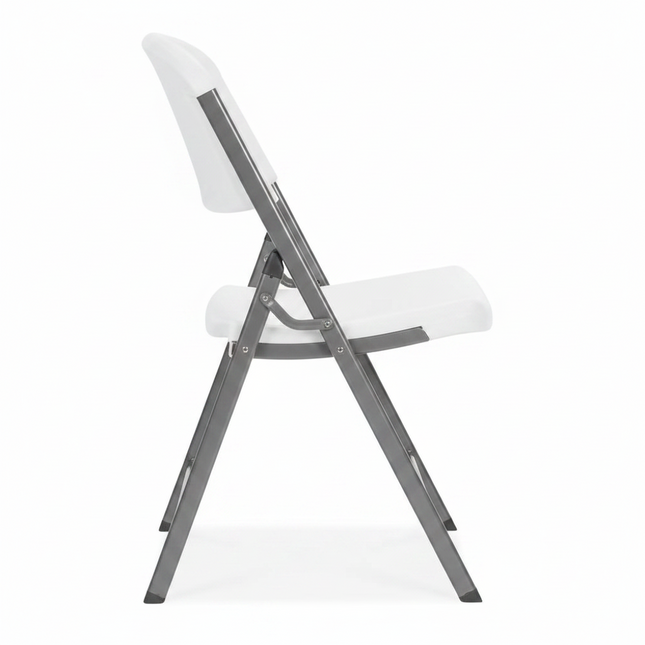 Heavy Duty White Folding Chair
