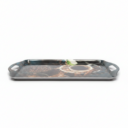 Plastic Tray Flowery Small
