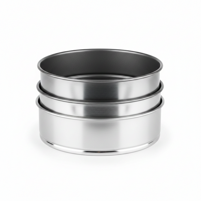 Cake Tin Non-Stick Round 8/10" 3pc Set