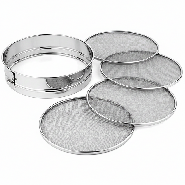 Stainless Steel Sieve Set of 4 Jali