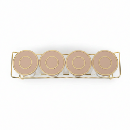 Spice Bottle 4pcs Set with Rack