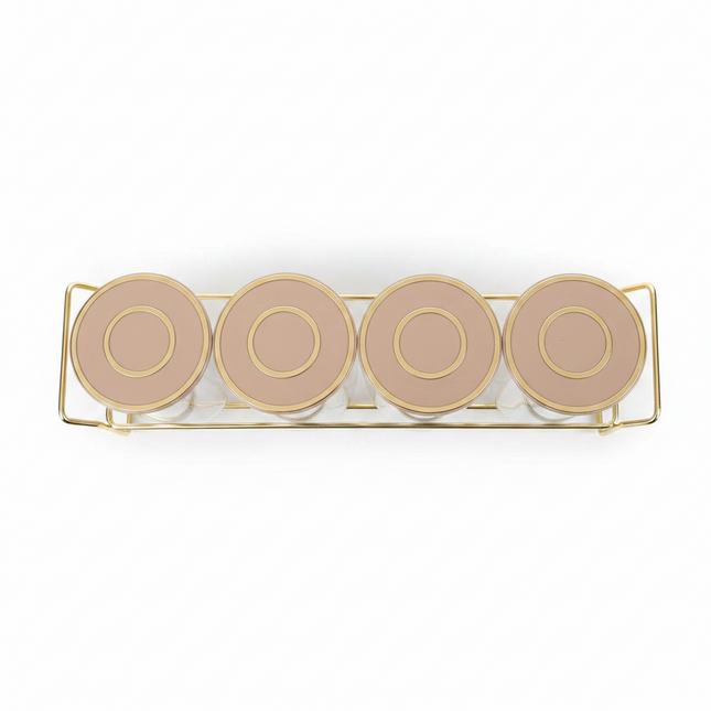 Spice Bottle 4pcs Set with Rack