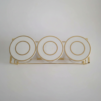 Spice Jar with Rack 3pcs Set