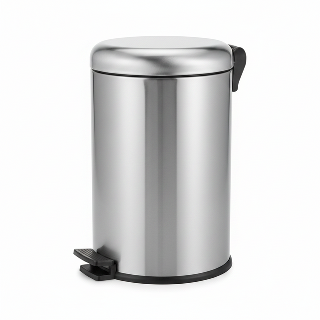 Rubbish Bin Stainless Steel Pedal 8 Litre