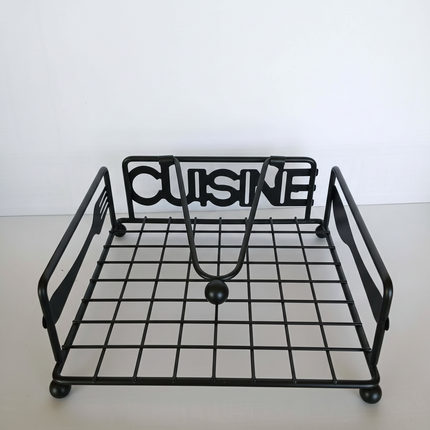 Tissue Holder Square Black
