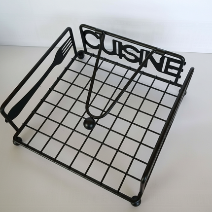 Tissue Holder Square Black