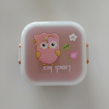 Lunch Box Plastic Square Lock Lid