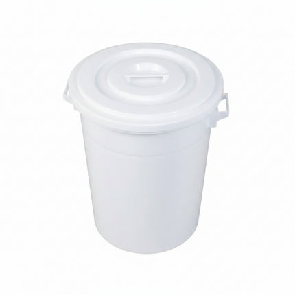 Rubbish Bin 140L Plastic White