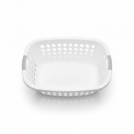 Laundry Basket Square White Quality