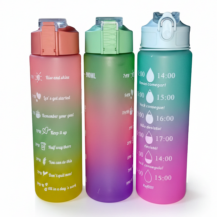 Water Bottle Coloured Plastic