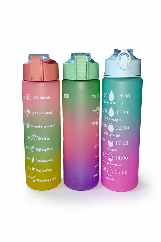 Water Bottle Coloured Plastic