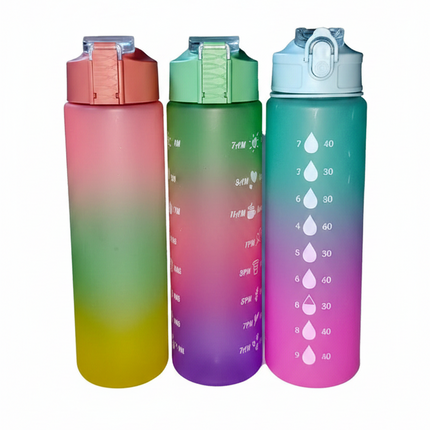 Water Bottle Coloured Plastic