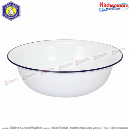 White Enamel Basin 40cm